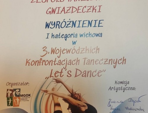 Wyróżnienie dla Zespołu Tanecznego Gwiazdeczki Z Domu Ludowego w Borku Starym